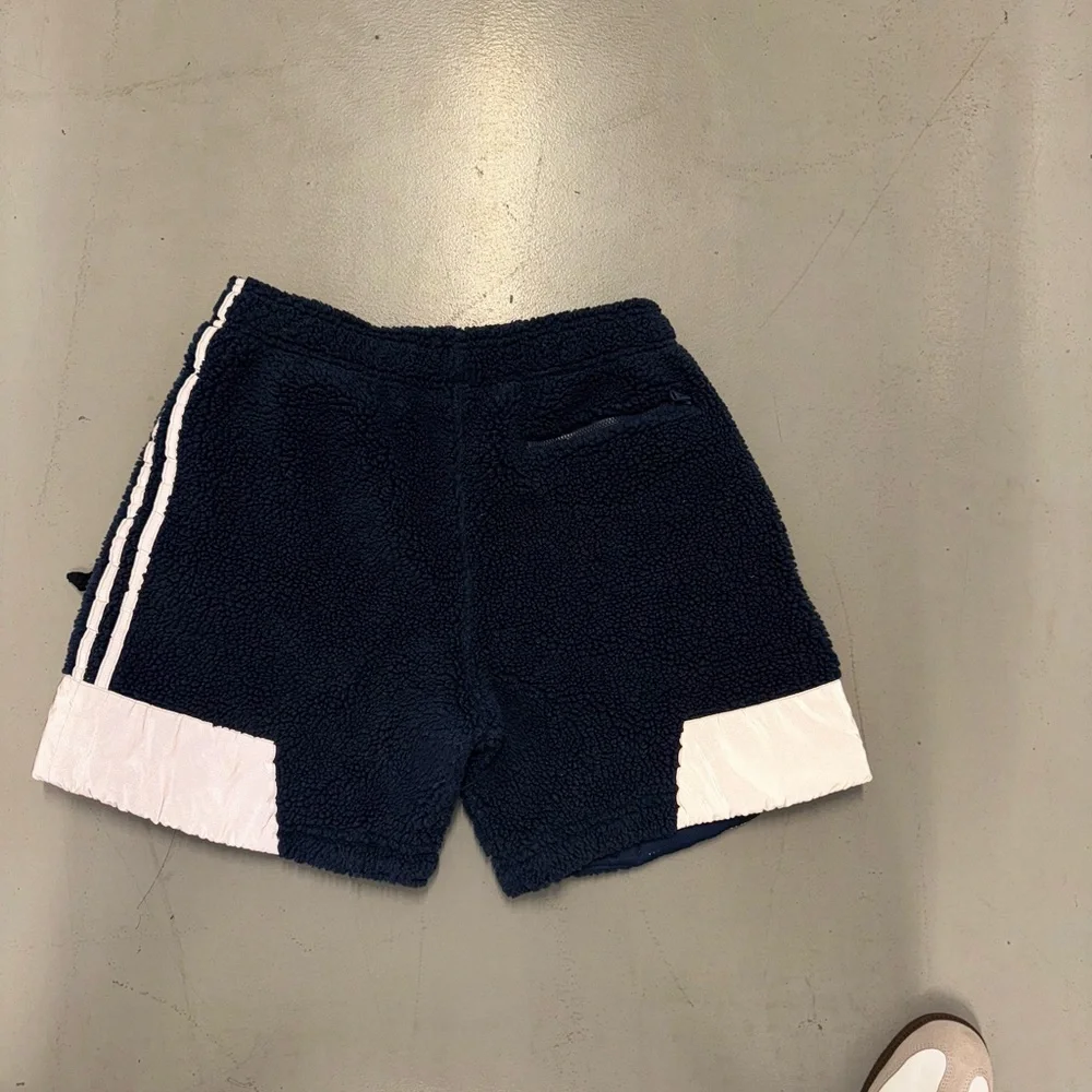 Adidas X Blondey Sherpa shorts Navy Blue - Picture 2 of 5